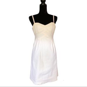 Nanette Lepore size 2 ivory color minidress